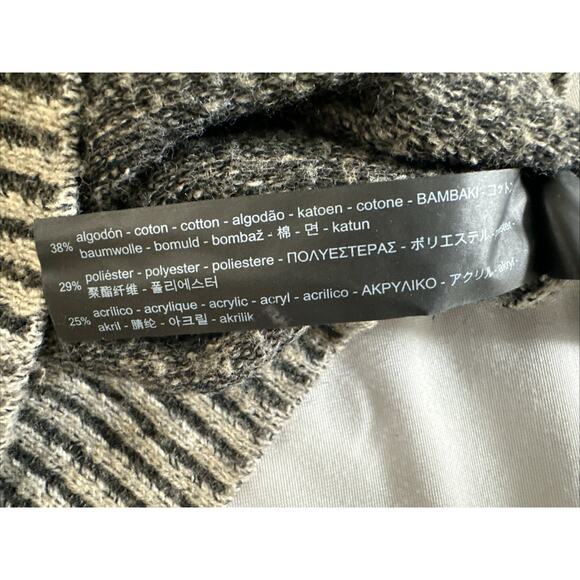 Zara Knit Oatmeal Crew Neck Sweater Dress Tunic Sz Small - Picture 11 of 12